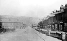 Fife Street (formerly Fowler Street), Low Wincobank looking towards Kimberworth Hill Top showing  Jedburgh Street (formerly Johnson Street)