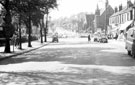 Firth Park Road, looking towards the roundabout and Stubbin Lane showing Firth Park United Methodist Church