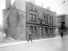 Crown and Anchor Hotel, No. 218 Fitzwilliam Street, looking towards Button Lane, Nos. 212 - 216 Jn. Bleakley, wholesale provision merchants