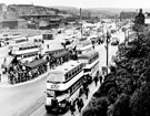 View: s15865 Pond Street bus station looking towards the Park district, Harmer Lane and Sheffield Midland railway station