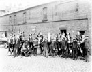 View: s15877 T. W. Ward, Albion Works, May Day celebrations, outside Kettons Cement, Savile Street