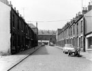 Flora Street, Kelvin looking towards Langsett Road and premises of Nos. 9 - 11 Leather and Simpson Ltd., cycle and motor dealers