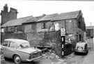 Forge Lane looking towards Hereford Street (rear of properties which front Hereford Street)