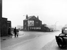 Fitzwilliam Street (right) and Devonshire Street (left) junction, shortly after the picture was taken, the wall of the property No. 183 Devonshire Street, was lowered to 3'6 to improve visibility across junction