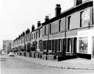 Garnett Brothers Ltd., wine and spirit merchants, Nos.169 - 171 Nottingham Street and terraced housing Nos. 221, 219 etc., (r. to l.), Fox Street, Pitsmoor looking towards Andover Street Flats Garnett Brothers Ltd., wine and spirit merchants, Nos.169 - 171 Nottingham Street and terraced housing Nos. 221, 219 etc., (r. to l.), Fox Street, Pitsmoor looking towards Andover Street Flats