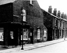 No. 398 drapers shop, Coleridge Road and housing on Freeborough Street, Darnall