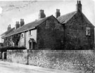 Cottages at Sandygate Road (now demolished) opposite the top of Pitchford Lane