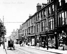 Nos. 249 - 283 Fulwood Road, shops between Ashgate Road and Glossop Road, York Hotel in distance