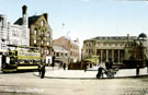 View: s16015 Fitzalan Square looking towards Baker's Hill and the Post Office (completed 1910), Electra Palace and Bell Hotel, left