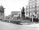 View: s16064 Fitzalan Square, King Edward VII Statue, The White Building and Odeon Cinema in background