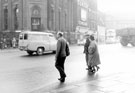 View: s16074 Fitzalan Square from High Street showing Barclays Bank, Classic Cinema and Bell Hotel, rear