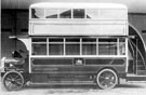 Sheffield Corporation Motors double decker motor bus No. 56, Reg. No. WB 503, in service 1924-1931. AEC chassis/Brush bodywork Sheffield Corporation Motors double decker motor bus No. 56, Reg. No. WB 503, in service 1924-1931. AEC chassis/Brush bodywork