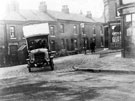 Daimler motor bus No. 6, Reg. No. W 3351, crossing Heeley Green into Gleadless Road from Richards Road, (in service 1913-1923) Daimler motor bus No. 6, Reg. No. W 3351, crossing Heeley Green into Gleadless Road from Richards Road, (in service 1913-1923)