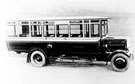 Single deck bus No. 49, Reg. No. WA 9601, in service 1924-1929/30, bus has deep side lifeguards