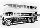 Double deck bus, No. 108, in service 1926-1932/3, six wheeler