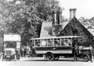Sheffield Corporation, single and double-deck Daimler omnibuses (Reg. No. W 3500) at Norfolk Park Lodge, Norfolk Park Road entrance