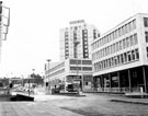 Furnival Gate at Moorhead looking towards Grosvenor House Hotel and Charter Square