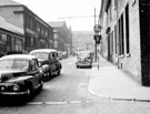 View: s16197 Furnival Street from Eyre Street, Kerry's (Great Britain) Ltd., motor accessories, left, Nos. 17 - 19 Joseph Westby, cutlery manufacturer, right