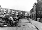Gerard Street, Heeley, looking towards rear of houses which front to Kent Road Gerard Street, Heeley, looking towards rear of houses which front to Kent Road