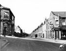 Grammar Street at junction with Creswick Street, 1969-1972, No. 19 White Horse public house and No. 22 Victoria Inn