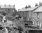 Rear of houses on Gregory Road looking towards rear of houses on Maxey Place