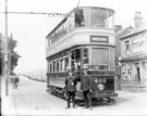 Tram No. 403 on Ecclesall route at Middlewood