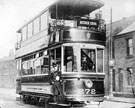 Nether Edge Electric Tram No. 272, possibly at Petre Street Tram Terminus