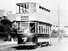Tram No. 421 on the Tinsley route at Abbeydale Road South