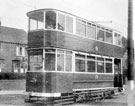 Electric Tramcar No. 334 at Firth Park, in use during the period 1943-1951