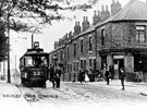 View: s16481 Car No 127 at Walkley Tram Terminus, South Road (at junction with Palm Street)