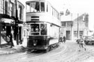 Tram No. 53 at junction of Crookes Road and Whitham Road, Broomhill