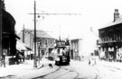 View: s16490 Tram No. 175, in service 1902-1930, at original Darnall Terminus, Staniforth Road