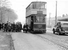 Tram No. 182 at Meadowhead, in service 1934-1957