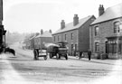 Greystones Road from Ecclesall Road looking towards Greystones School, A.E. Belton's steam lorry in foreground, No. 828 Ecclesall Road, William Hy. Marks, confectioner (on corner)