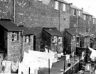 Rear yards on Grimesthorpe Road backing on to Cyclops Street, Grimesthorpe,