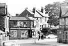 Cross Street looking towards Market Square, Market Place and Malthouse Lane, Woodhouse. Royal Hotel, No 10, Market Square, on right