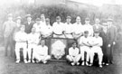 St. Mary's cricket team taken at the bowling green, Charlotte Road