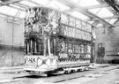 Electric tram decorated for the Coronation of George V 1911, Nether Edge Works?