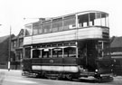 Tram No. 312 on route to City via Savile Street, Stubbin Lane, Firth Park