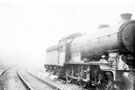 View: s16704 Steam locomotive 3081 in Broughton Lane sidings, Mr. Freeman, driver and Mr. Billingham (behind)