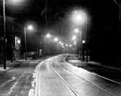 Night view of Handsworth Road showing street lighting