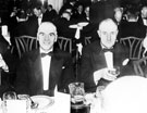 Mr Arnold Laver (right) at The Dorchester Hotel, London