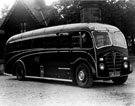 View: s16865 Brightside and Carbrook Co-operative Society motor coach (Transport Department) outside Norfolk Park Gates, Granville Road
