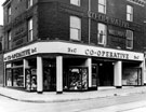 Brightside and Gents Outfitters and Wallpaper Department, Co-op Society, Nos. 688 - 692 Attercliffe Road at the junction with Brinsworth Street