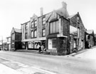 Brightside and Carbrook Co-operative Society, (formerly the Stocksbridge Band of Hope Industrial Co-operative), Nos. 471 - 473a Manchester Road, Stocksbridge at junction with (right) Victoria Street. Demolished 1971 