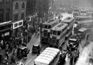 View: s16975 Haymarket looking towards Fitzalan Square, premises include No. 10 True Form Boot Co., boot and shoe dealers, left