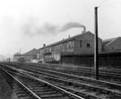Railway lines near Cravens Ltd. (centre of picture) looking towards Darnall engine sheds pre electrification