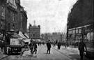 View: s17231 High Street looking towards Fitzalan Market, Nos. 44 - 64 John Walsh and Co., general drapers, right