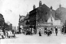 View: s17281 High Street, premises on right include No. 6 William Lewis, tobacconist, Nos. 10 - 14 Wm. Foster and Son Ltd, tailors