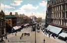 View: s17309 Elevated view of High Street, Foster's Buildings, right, including Nos. 10 - 16 William Foster and Son, tailors, premises on left include No. 7 London City and Midland Bank and No. 13 Castle Chambers